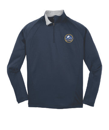 FL Bulldogs Embroidered 1/4-Zip Navy Cadet Collar Sweatshirt