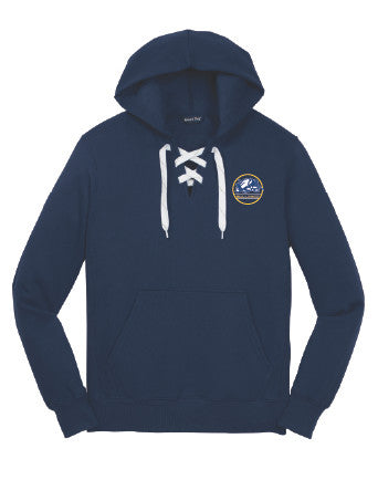 FL Bulldogs Navy Adult Lace Up Hoodie