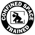 Confined Space Hard Hat Decal