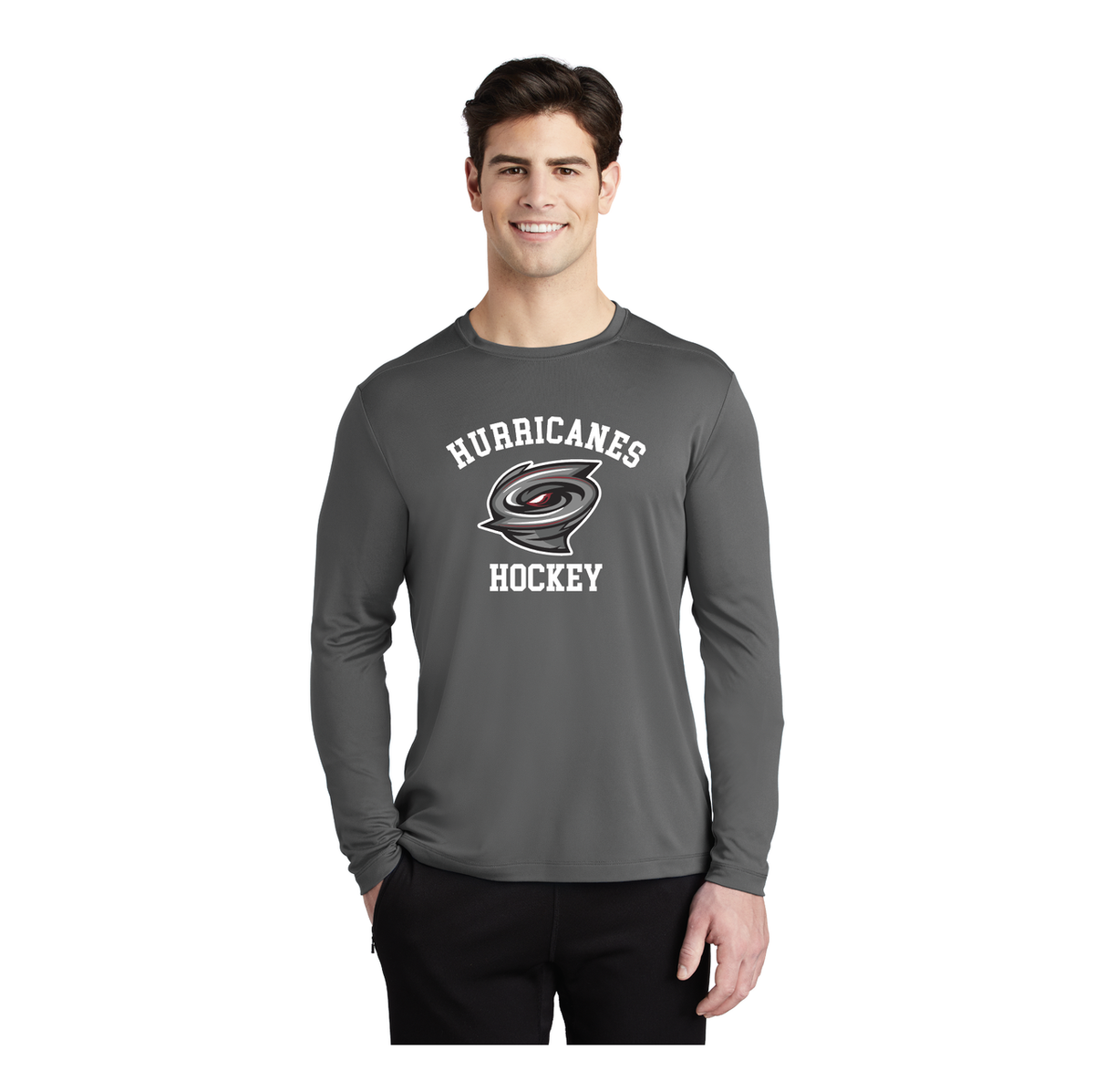 Adult Posi-UV Performance Black Long Sleeve