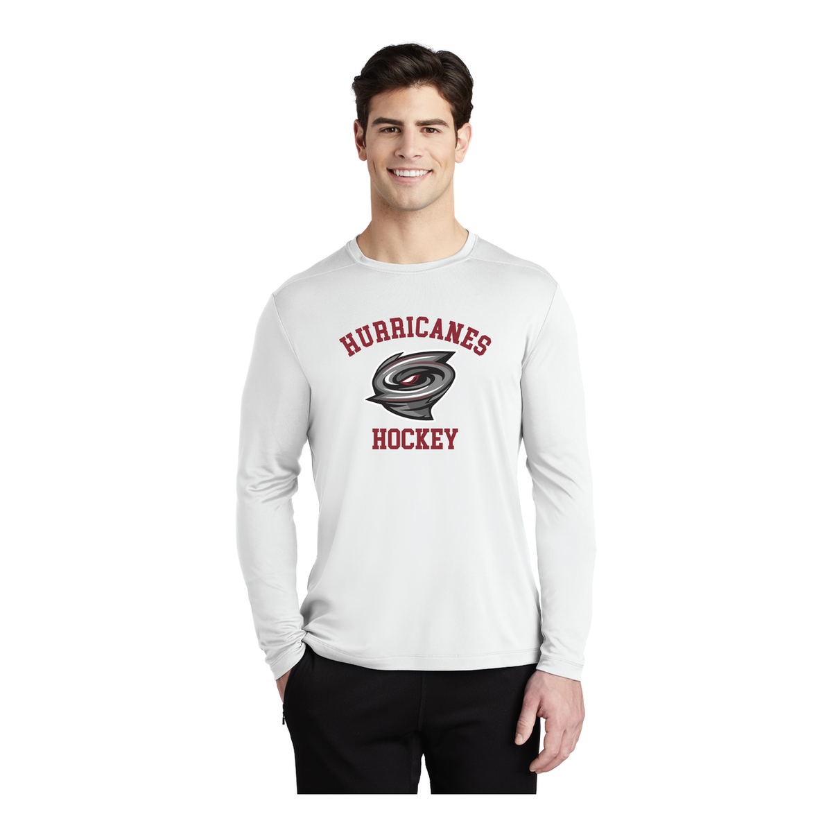 Adult Posi-UV Performance White Long Sleeve