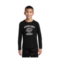 Youth Posi-UV Performance Black Long Sleeve