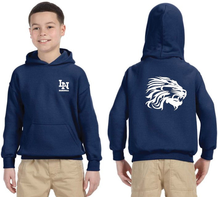 Youth Navy Pullover Hooded Sweatshirt