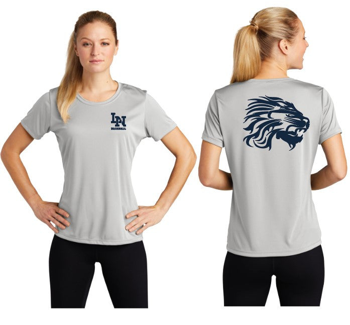 Lake Nona Baseball Ladies Silver T-shirt