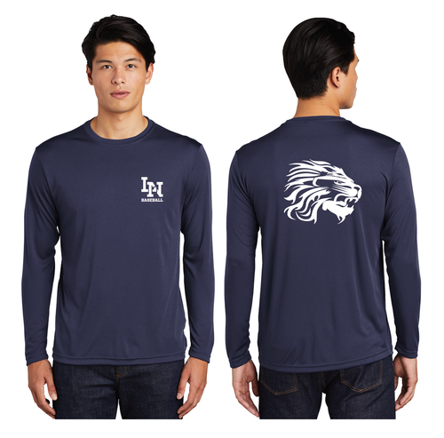 Lake Nona Baseball Mens Long Sleeve Polyester Tshirt