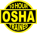 10 Hour OSHA Hard Hat Decal