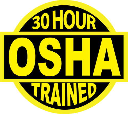 30 Hour OSHA Hard Hat Decal