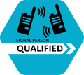 Signal Person Qualified Hard Hat Decal