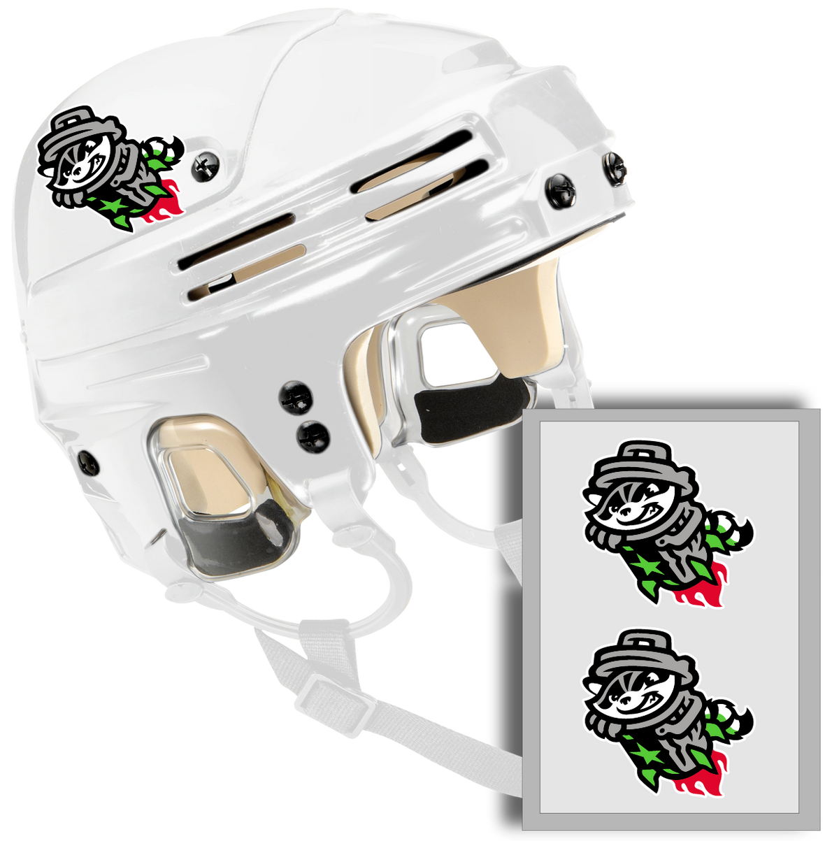 Trash Pandas Helmet Logo Decal Set