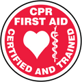 Certified CPR 2" Hard Hat Decal
