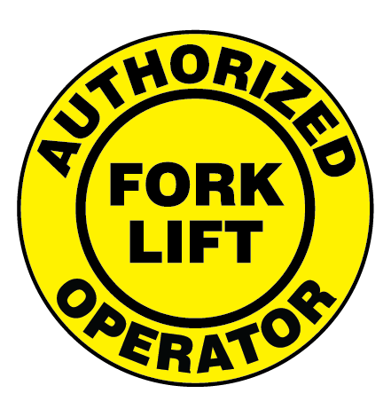 AO Fork Lift Operator 2" Hard Hat Decal