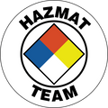 Hazmat 2" Hard Hat Decal