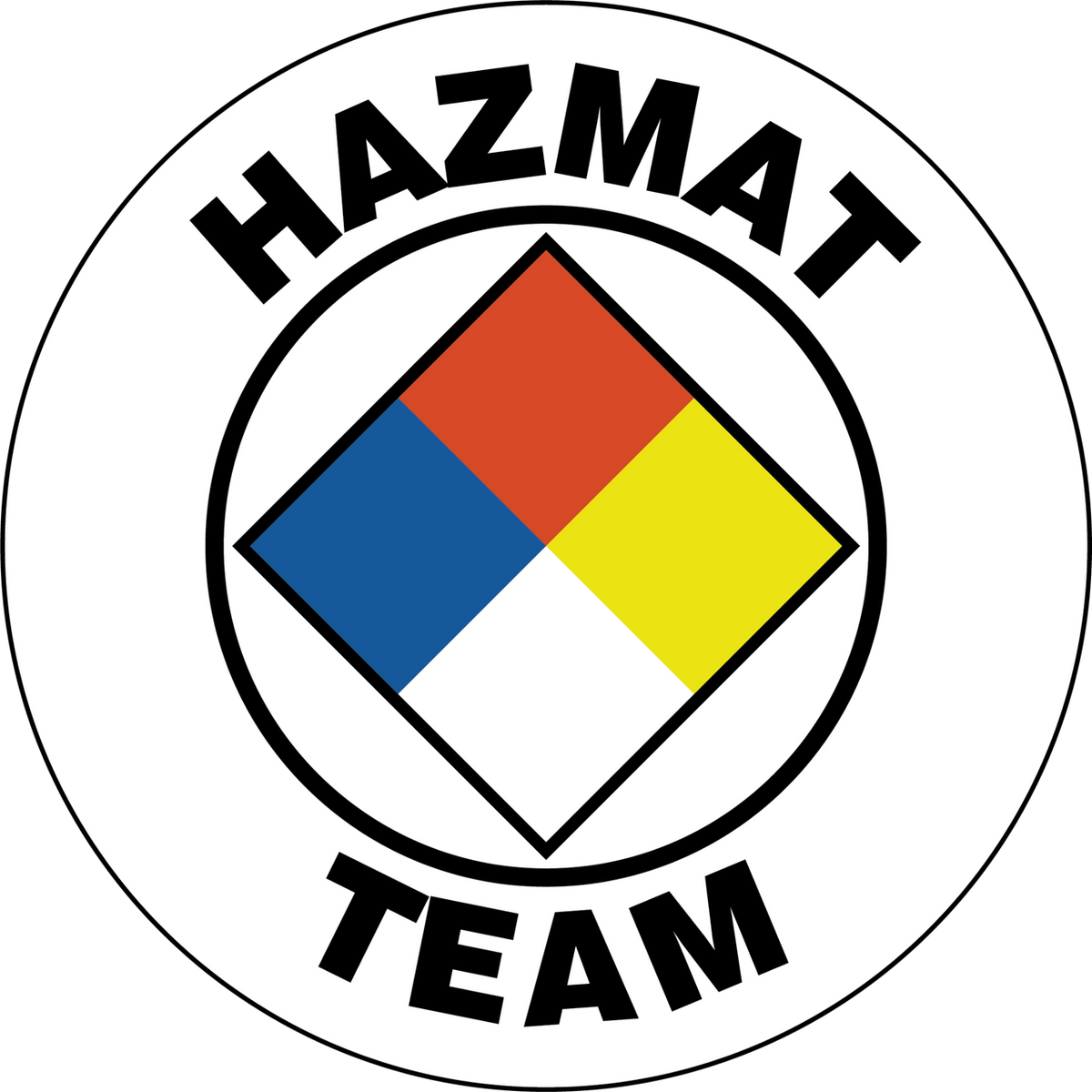 Hazmat 2" Hard Hat Decal
