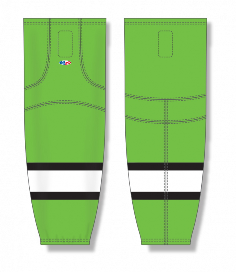 Add On Matching Cut And Sew Pro Hockey Socks Green