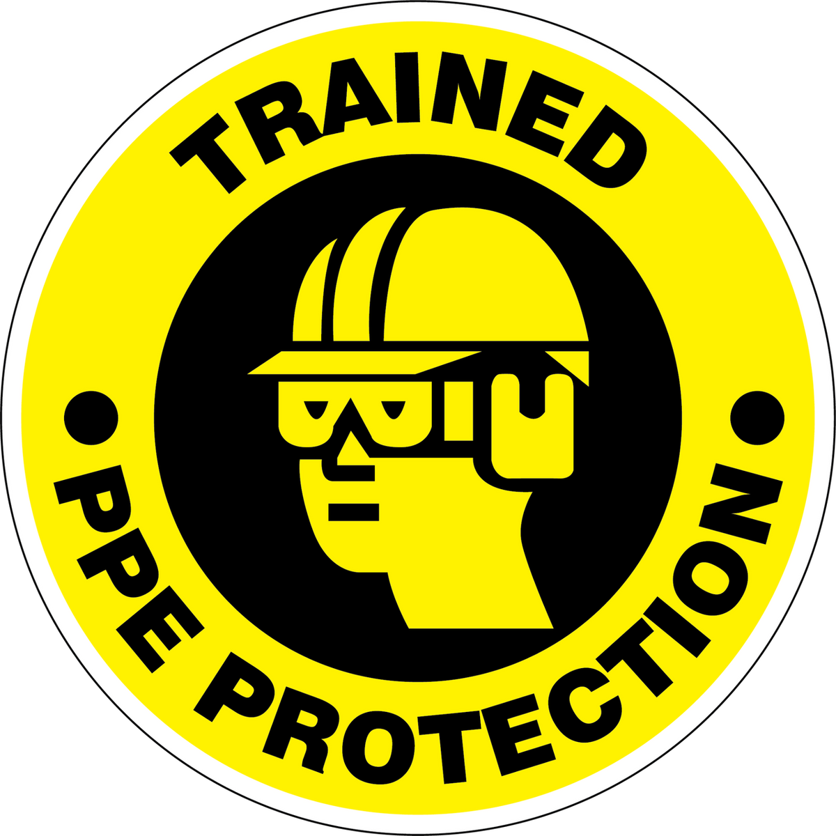 PPE Protection 2" Hard Hat Decal