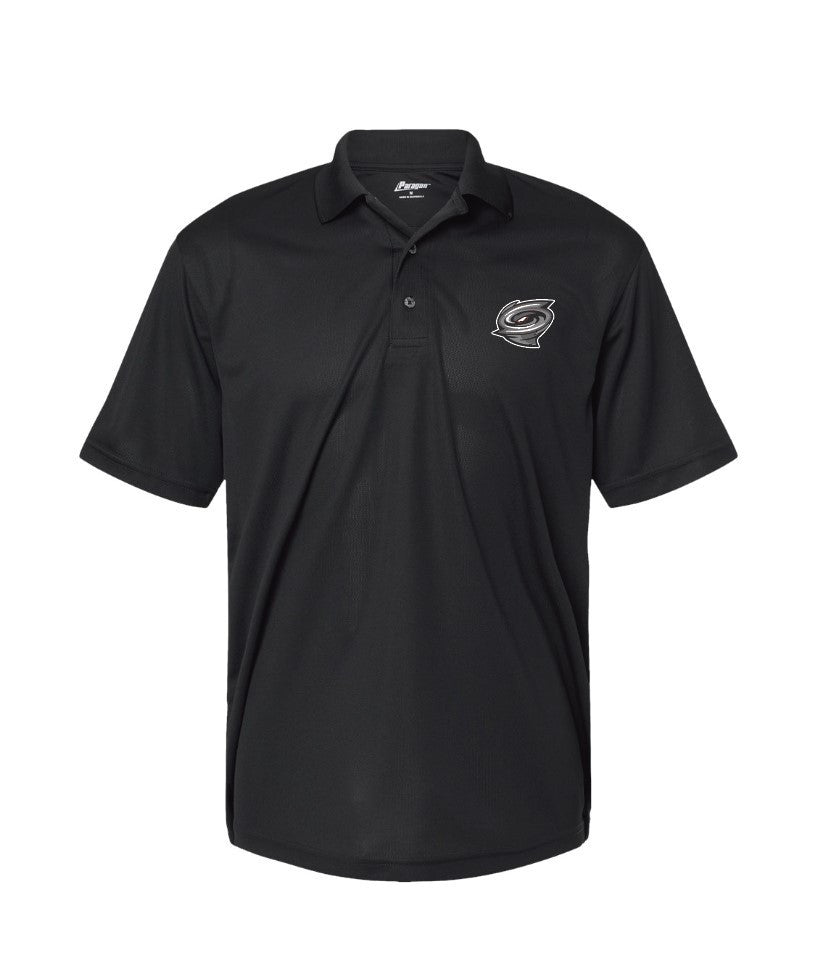 Black Youth Embroidered Polo