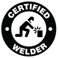 Certified Welder 2" Hard Hat Decal